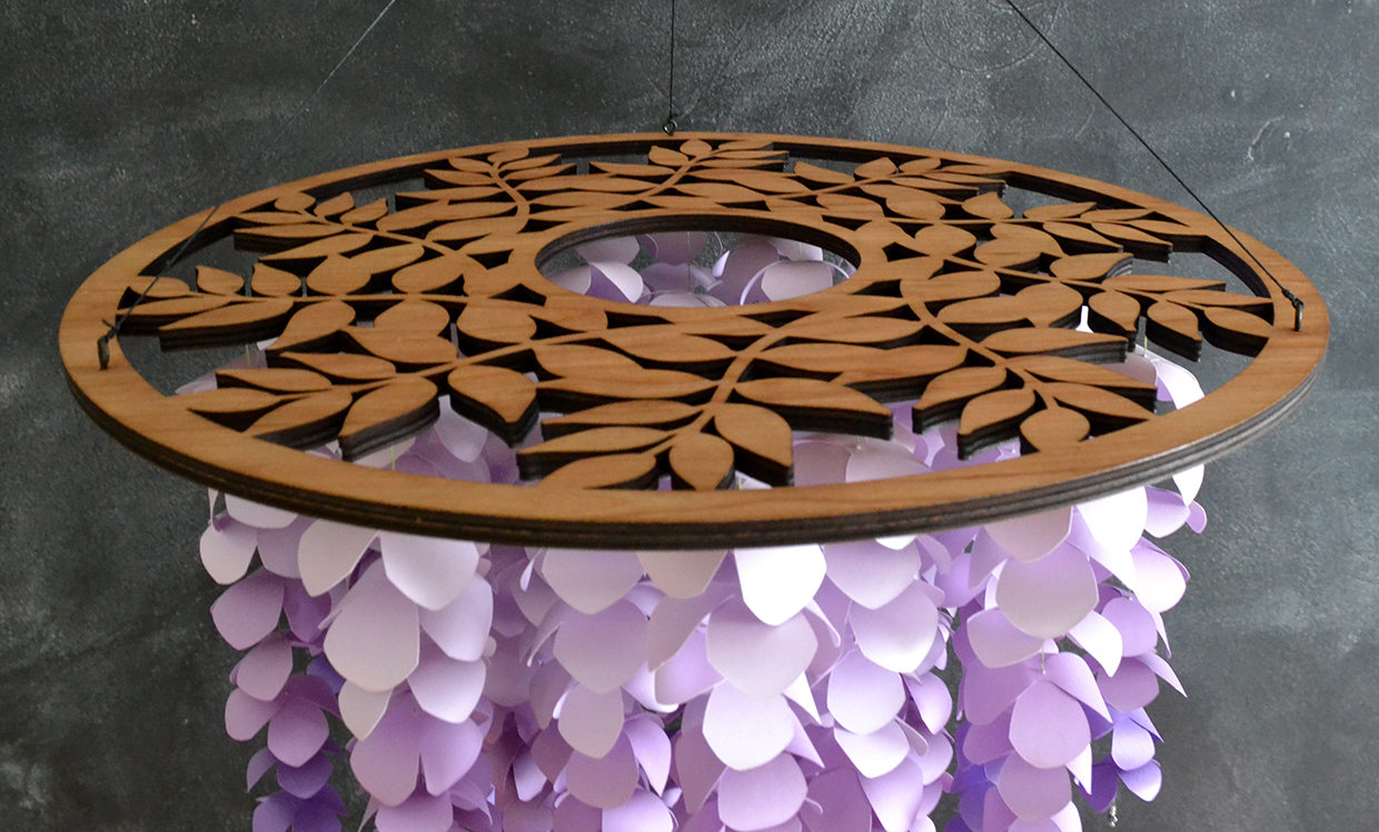 Paper Acorn - Large Wisteria